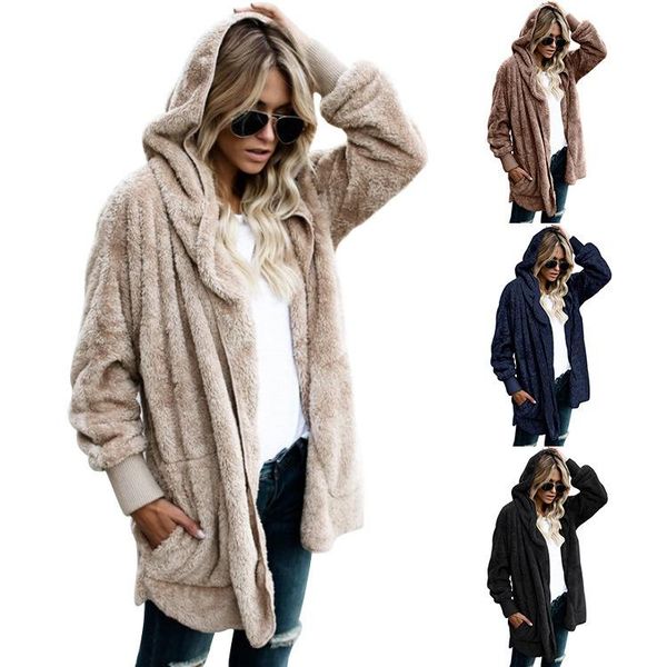 women's pants & capris autumn and winter two-sided fur-proof plush warm hooded jacket women, Black;white
women's pants & capris autumn and winter two-sided fur-proof plush warm hooded jacket women, Black;white