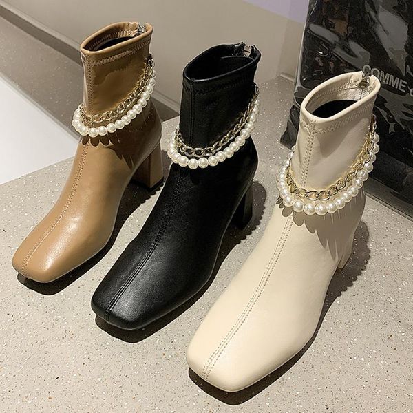 boots 2021 women fashion zippers 6cm high heels ankle winter preal chain warm short bootie plus size 43 shoes, Black
boots 2021 women fashion zippers 6cm high heels ankle winter preal chain warm short bootie plus size 43 shoes, Black