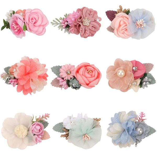 hair accessories oaoleer chiffon flower clips pins kids lace flowers hairpins barrettes for girls lovely bouquet, Slivery;white
hair accessories oaoleer chiffon flower clips pins kids lace flowers hairpins barrettes for girls lovely bouquet, Slivery;white