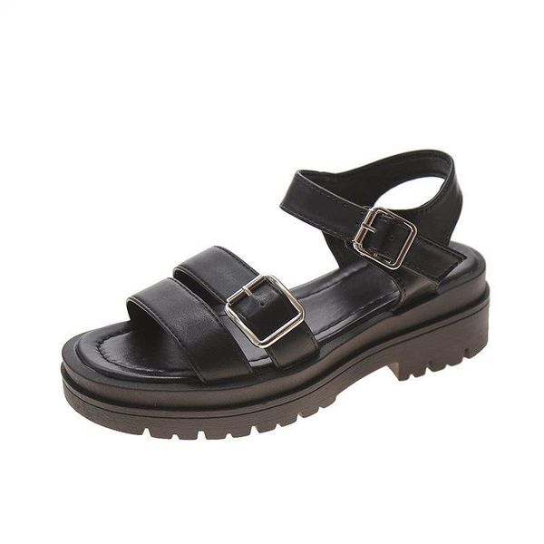 sandals 2021 summer flat thick hard bottom solid color front back buckle sewingcasual simple style comfortable footwear, Black
sandals 2021 summer flat thick hard bottom solid color front back buckle sewingcasual simple style comfortable footwear, Black