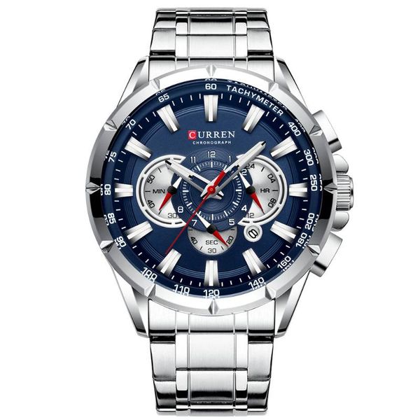 wristwatches curren 8363 causal sport chronograph men's watch stainless steel band wristwatch big dial quartz watches with luminous poi, Slivery;brown
wristwatches curren 8363 causal sport chronograph men's watch stainless steel band wristwatch big dial quartz watches with luminous poi, Slivery;brown