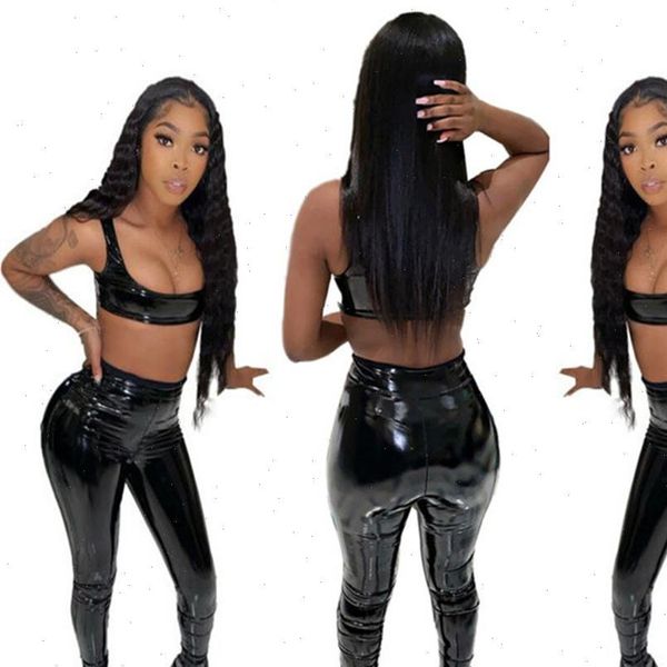 rt casual pu leather tracksuit womens tracksuits two pieces set tank crop long legs slit pants 2 faux sports, Gray
rt casual pu leather tracksuit womens tracksuits two pieces set tank crop long legs slit pants 2 faux sports, Gray