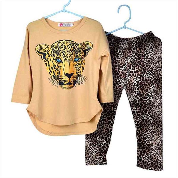 children clothes spring girls t shirt leopard pants 2pcs kids sport suit for clothing sets, White
children clothes spring girls t shirt leopard pants 2pcs kids sport suit for clothing sets, White