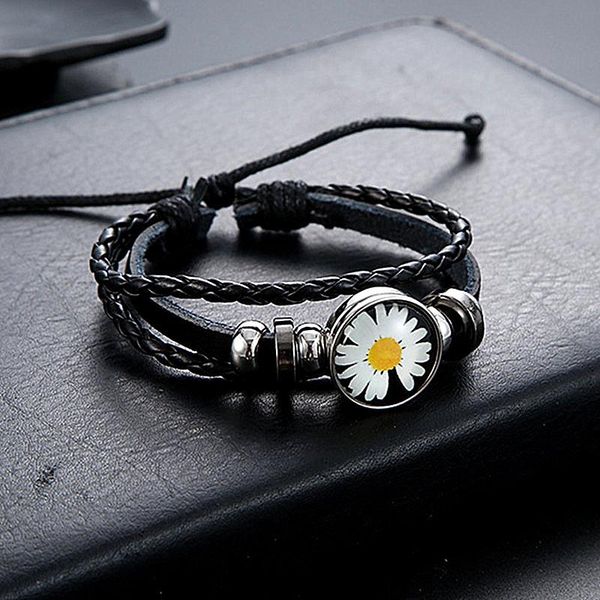 couple trendy bracelet luminous chrysanthemum flower women men hand rope female braided jewelry charm bracelets, Golden;silver
couple trendy bracelet luminous chrysanthemum flower women men hand rope female braided jewelry charm bracelets, Golden;silver