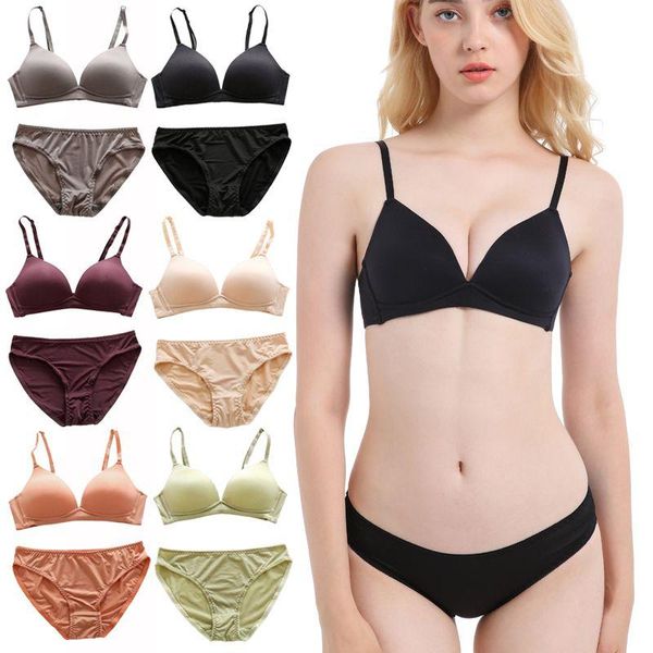 bras sets deep v cup brief set push up lingerie seamless bra wire bralette backless intimates female underwear, Red;black
bras sets deep v cup brief set push up lingerie seamless bra wire bralette backless intimates female underwear, Red;black