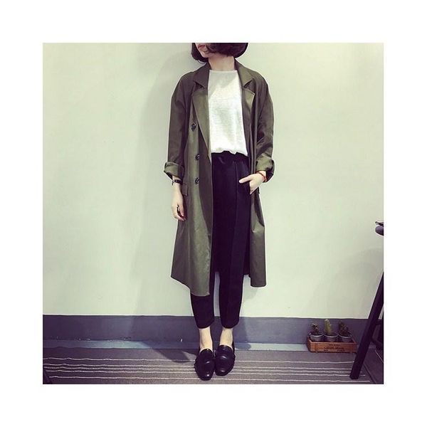 women's trench coats fashion autumn turn-down neck casual trenchs women double breasted loose solid long sleeve overcoats, Tan;black
women's trench coats fashion autumn turn-down neck casual trenchs women double breasted loose solid long sleeve overcoats, Tan;black