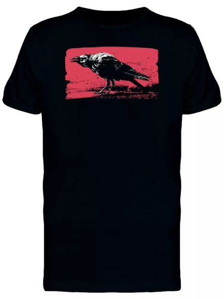 black raven in grunge art tee men's -image by shutterstock, White;black
black raven in grunge art tee men's -image by shutterstock, White;black