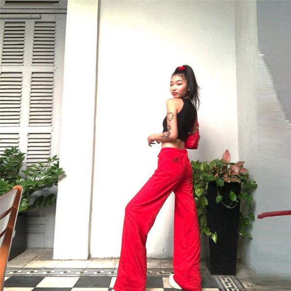 women's pants & capris high street casual solid wide leg women 2021autumn fashion office ladies loose bottoms slim soft femme mujer, Black;white
women's pants & capris high street casual solid wide leg women 2021autumn fashion office ladies loose bottoms slim soft femme mujer, Black;white