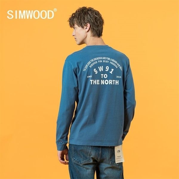 simwood spring winter new vintage letter print t-shirt men long sleeve chest pocket 100% cotton tshirt plus size 210329, White;black
simwood spring winter new vintage letter print t-shirt men long sleeve chest pocket 100% cotton tshirt plus size 210329, White;black