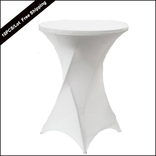 10pc/lot white polyester lycra fabric dry bar cover stretch cocktail table for wedding banquet party decoration cloth
10pc/lot white polyester lycra fabric dry bar cover stretch cocktail table for wedding banquet party decoration cloth