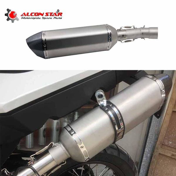 motorcycle exhaust system alconstar escape moto middle pipe link + with db killer for f650gs f700gs f800gs
motorcycle exhaust system alconstar escape moto middle pipe link + with db killer for f650gs f700gs f800gs