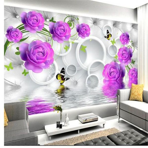 3d customized wallpaper purple rose wallpapers elegant and fashionable water reflection background wall
3d customized wallpaper purple rose wallpapers elegant and fashionable water reflection background wall