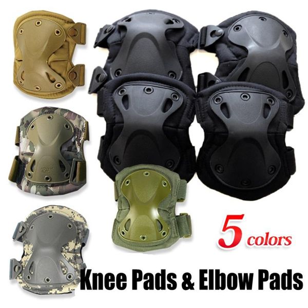 elbow & knee pads military amy tactical protector support hunting outdoor sports protective set, Black;gray
elbow & knee pads military amy tactical protector support hunting outdoor sports protective set, Black;gray