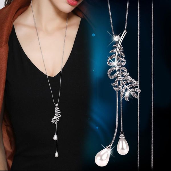 christmas gifts women fashion all-match sweater chain necklace tassel long crystal flower pendant accessories necklaces, Silver
christmas gifts women fashion all-match sweater chain necklace tassel long crystal flower pendant accessories necklaces, Silver