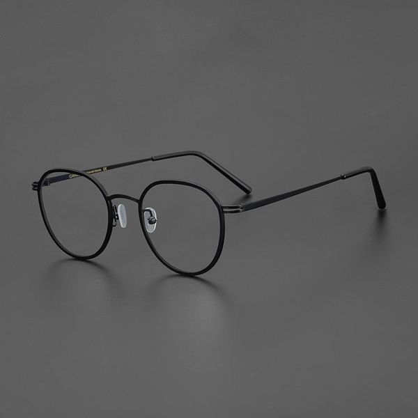 fashion sunglasses frames hand-made titanium retro round optical eyeglasses frame men women super lightweight circle prescription myopia gla, Black
fashion sunglasses frames hand-made titanium retro round optical eyeglasses frame men women super lightweight circle prescription myopia gla, Black
