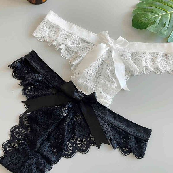 thong bow tie solid lace women's panties translucent perspective underwear temptation t pants briefs, Black;pink
thong bow tie solid lace women's panties translucent perspective underwear temptation t pants briefs, Black;pink