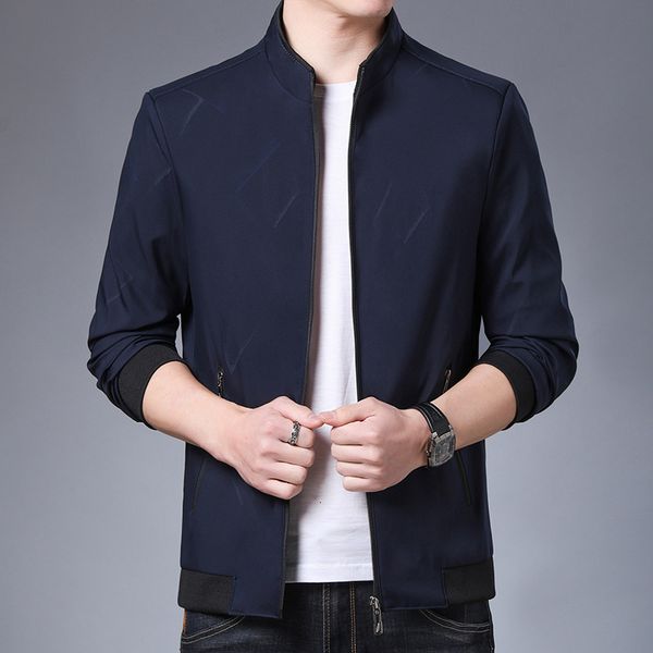middle aged baseball dad men 2021 spring and autumn stand collar trend et casual men's wear, White;black
middle aged baseball dad men 2021 spring and autumn stand collar trend et casual men's wear, White;black