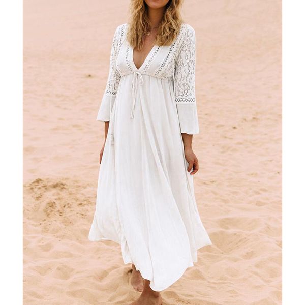 women's swimwear beach dress cover up bathing suit swimsuit pareos robe lace cotton bikini summer beachwear swim vestidos de playa, White;black
women's swimwear beach dress cover up bathing suit swimsuit pareos robe lace cotton bikini summer beachwear swim vestidos de playa, White;black