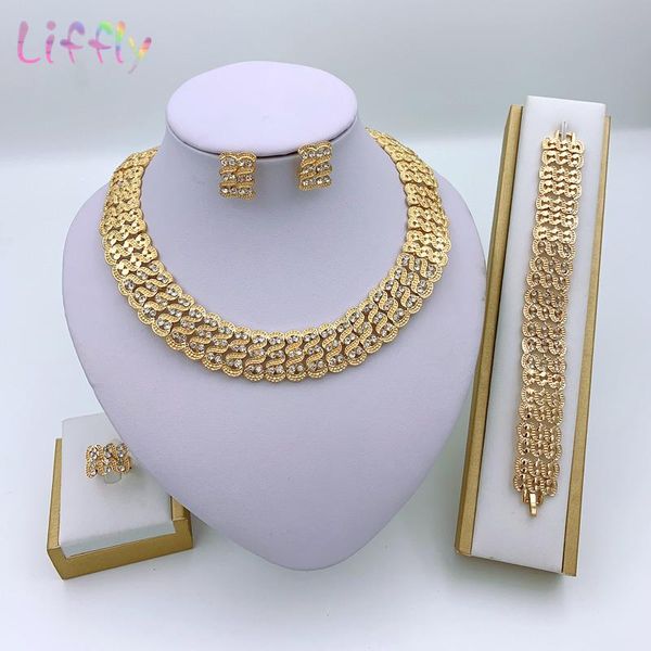 earrings & necklace fashion dubai women jewelry big round crystal bracelet ring party sets, Silver
earrings & necklace fashion dubai women jewelry big round crystal bracelet ring party sets, Silver