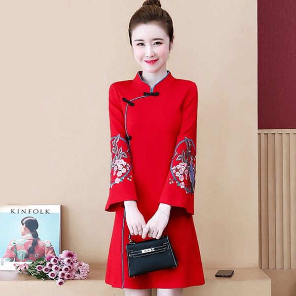 red oriental dress cheongsam chinese traditional dress robe vintage femme modern dress girls chinese new year qipao 11233
red oriental dress cheongsam chinese traditional dress robe vintage femme modern dress girls chinese new year qipao 11233