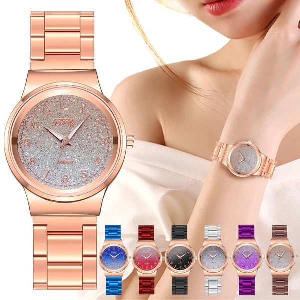 wristwatches women gradient color arabic numbers watches luxury ladies stainless steel quartz drop clock, Slivery;brown
wristwatches women gradient color arabic numbers watches luxury ladies stainless steel quartz drop clock, Slivery;brown