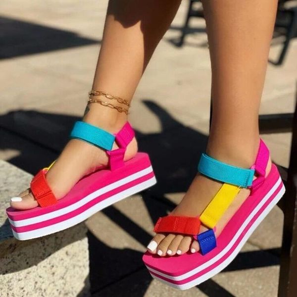 summer ladies wedges heel platform shoes for women open toe beach sandals female multicolor sandal plus size 43 zapatos de mujer, Black
summer ladies wedges heel platform shoes for women open toe beach sandals female multicolor sandal plus size 43 zapatos de mujer, Black