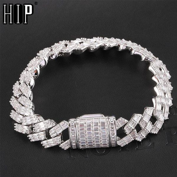 hip hop 15mm 3 row baguette prong cuban chains bling iced out cz setting + cubic zirconia box buckle bracelet for men jewelry link, chain, Black
hip hop 15mm 3 row baguette prong cuban chains bling iced out cz setting + cubic zirconia box buckle bracelet for men jewelry link, chain, Black