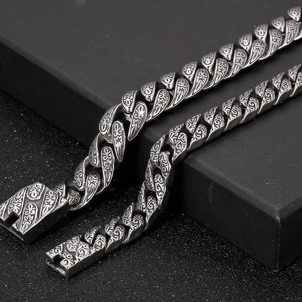 link, chain vintage 12/18mm bracelets on hand solid 316l stainless steel man bracelet birthday gifts for him boys husband dropshpping, Black
link, chain vintage 12/18mm bracelets on hand solid 316l stainless steel man bracelet birthday gifts for him boys husband dropshpping, Black