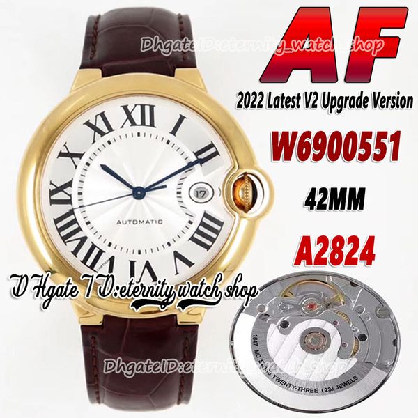 2022 af 0550030 a2824 automatic mechanical mens watch roman white texture dial sapphire stainless gold case calfskin leather strap super ver, Slivery;brown
2022 af 0550030 a2824 automatic mechanical mens watch roman white texture dial sapphire stainless gold case calfskin leather strap super ver, Slivery;brown