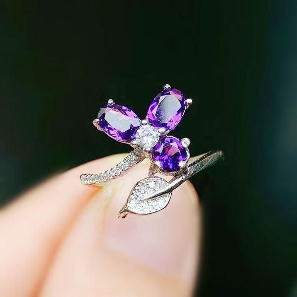 cluster rings per jewelry natural real amethyst flower ring 0.5ct*2pc,0.3ct*1pc gems 925 sterling silver fine t214159, Golden;silver
cluster rings per jewelry natural real amethyst flower ring 0.5ct*2pc,0.3ct*1pc gems 925 sterling silver fine t214159, Golden;silver