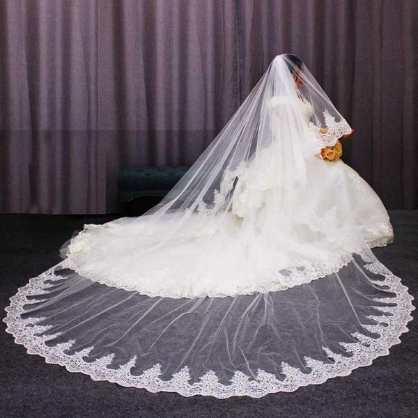 bridal veils luxury sparkling lace cathedral veil 2 t long 3 meters white ivory tulle with comb wedding voile mariage 2021, Black
bridal veils luxury sparkling lace cathedral veil 2 t long 3 meters white ivory tulle with comb wedding voile mariage 2021, Black
