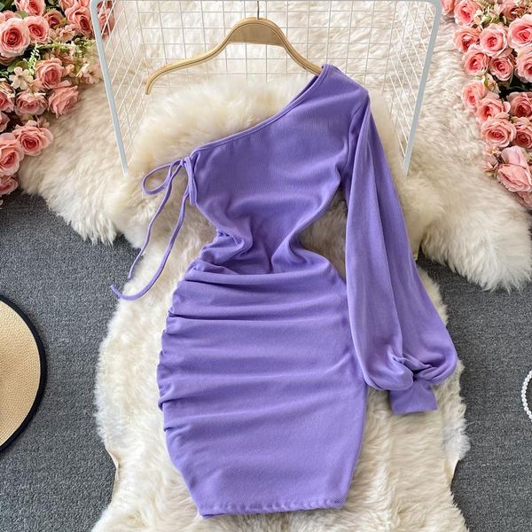 casual dresses purple/green/red bodycon mini dress women summer diagonal collar slim sheath party vestidos robe for female 2021, Black;gray
casual dresses purple/green/red bodycon mini dress women summer diagonal collar slim sheath party vestidos robe for female 2021, Black;gray