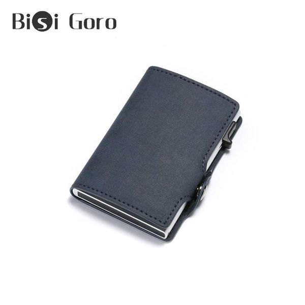 card holders bisi goro anti rfid holder case men slide leather id aluminium metal wallet creditcard bag popwallet, Brown;gray
card holders bisi goro anti rfid holder case men slide leather id aluminium metal wallet creditcard bag popwallet, Brown;gray