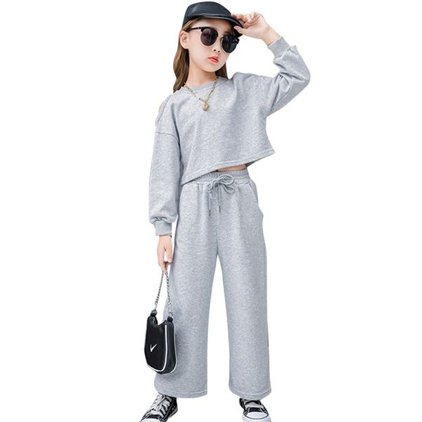 girls clothes solid sweatshirt + pants girl casual style for teenage autumn spring children's suits 210527, White
girls clothes solid sweatshirt + pants girl casual style for teenage autumn spring children's suits 210527, White