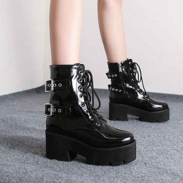 boots 2021 autumn winter thick heels vintage female round toe warm metal buckle night club shoes woman, Black
boots 2021 autumn winter thick heels vintage female round toe warm metal buckle night club shoes woman, Black