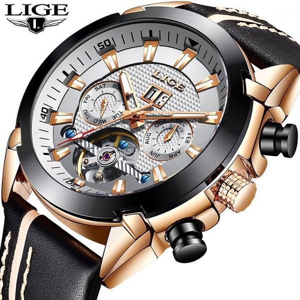 men watch original tourbillon automatic mechanical watches fashion leather business relogio masculino wristwatches, Slivery;brown
men watch original tourbillon automatic mechanical watches fashion leather business relogio masculino wristwatches, Slivery;brown