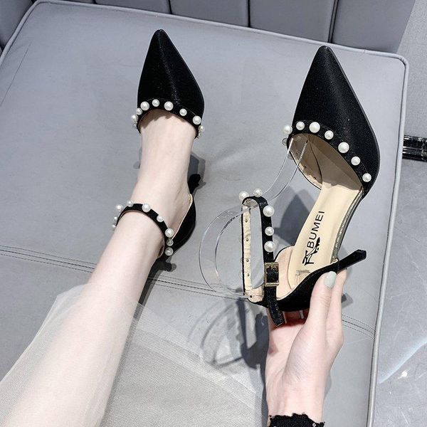 dress shoes 2021 summer fashion leather pointed toe thin heel women pearl buckle sandals casual party, Black
dress shoes 2021 summer fashion leather pointed toe thin heel women pearl buckle sandals casual party, Black
