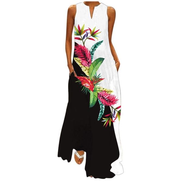 casual dresses 62# 2021 women dress boho vintage sundress sleeveless floral print v-neck maxi summer party cami with pockets ropa, Black;gray
casual dresses 62# 2021 women dress boho vintage sundress sleeveless floral print v-neck maxi summer party cami with pockets ropa, Black;gray