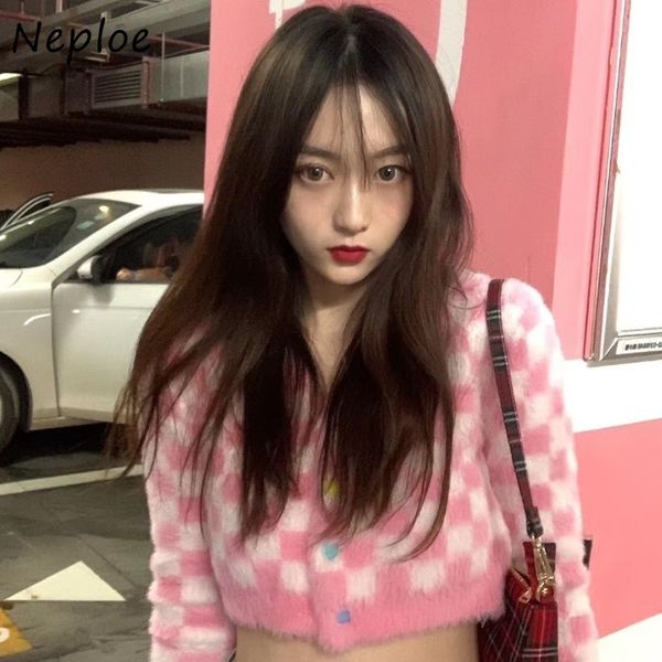 neploe korean hollow out lumbar retro sweaters autumn fashion sweet fresh plaid female knitted cardigans mujers 82372 210423, White
neploe korean hollow out lumbar retro sweaters autumn fashion sweet fresh plaid female knitted cardigans mujers 82372 210423, White