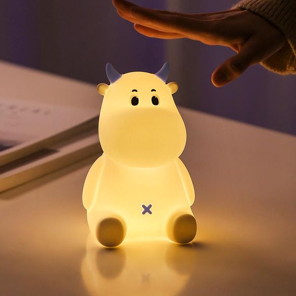 night lights usb rechargeable led light cow silicone touch sensor for bedroom dimmable bedside lamp kids baby gift table
night lights usb rechargeable led light cow silicone touch sensor for bedroom dimmable bedside lamp kids baby gift table