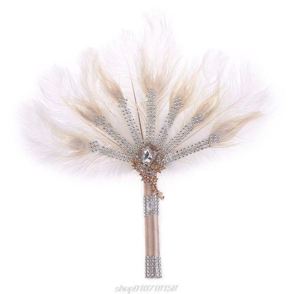 feather fan peacock bridal bouquet ostrich marabou handheld crystal flapper accessories for dance a28 21 dropship other home decor 
feather fan peacock bridal bouquet ostrich marabou handheld crystal flapper accessories for dance a28 21 dropship other home decor