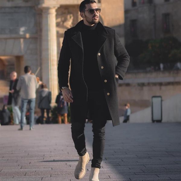 men's jackets men winter long woolen overcoat youth casual jacket man coat, Black;brown
men's jackets men winter long woolen overcoat youth casual jacket man coat, Black;brown