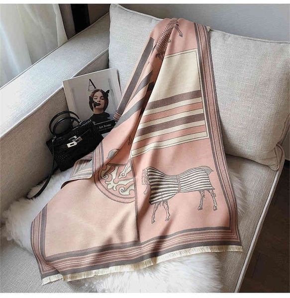 70% off design scarf new scarf women's imitation cashmere autumn and winter korean version horse double face shawl thickened warm neck, Blue;gray
70% off design scarf new scarf women's imitation cashmere autumn and winter korean version horse double face shawl thickened warm neck, Blue;gray