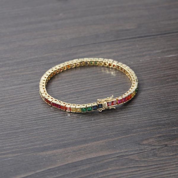 chains colorful 3mm*3mm square mirco pave zircon 7mm brass bracelet tennis chain bling jewelry for men bb115, Silver
chains colorful 3mm*3mm square mirco pave zircon 7mm brass bracelet tennis chain bling jewelry for men bb115, Silver