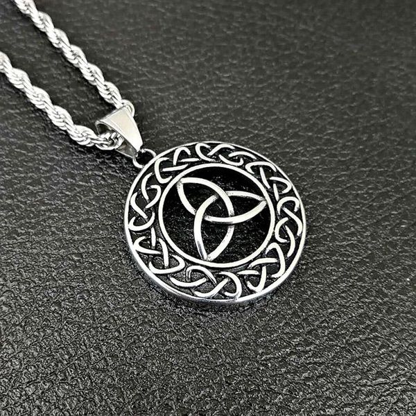 pendant necklaces punk retro stainless steel celtics concentric knot pendants for men viking jewelry drop, Silver
pendant necklaces punk retro stainless steel celtics concentric knot pendants for men viking jewelry drop, Silver