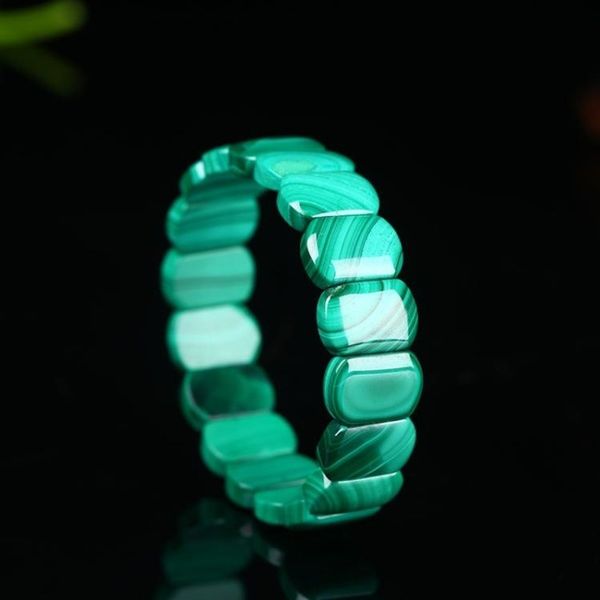 genuine natural green malachite chrysocolla bracelet 12x9mm women men healing stone stretch rectangle beads crystal aaaaa, Golden;silver
genuine natural green malachite chrysocolla bracelet 12x9mm women men healing stone stretch rectangle beads crystal aaaaa, Golden;silver