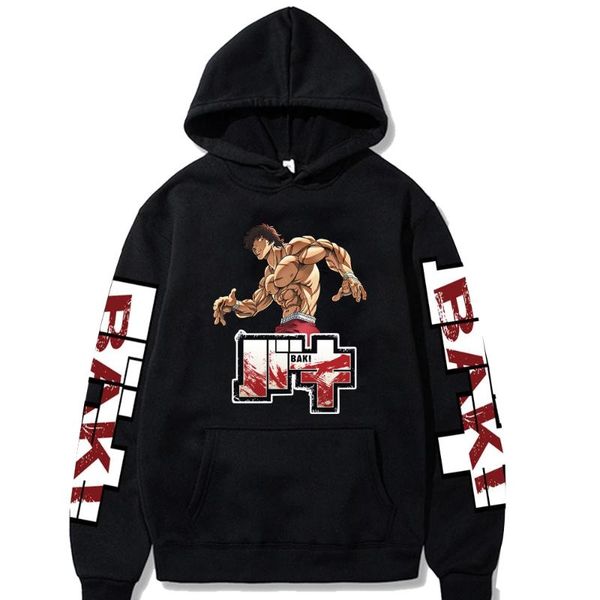 men's hoodies & sweatshirts japanese anime  baki the grappler graphic men pullover sweatshirt male, Black
men's hoodies & sweatshirts japanese anime  baki the grappler graphic men pullover sweatshirt male, Black
