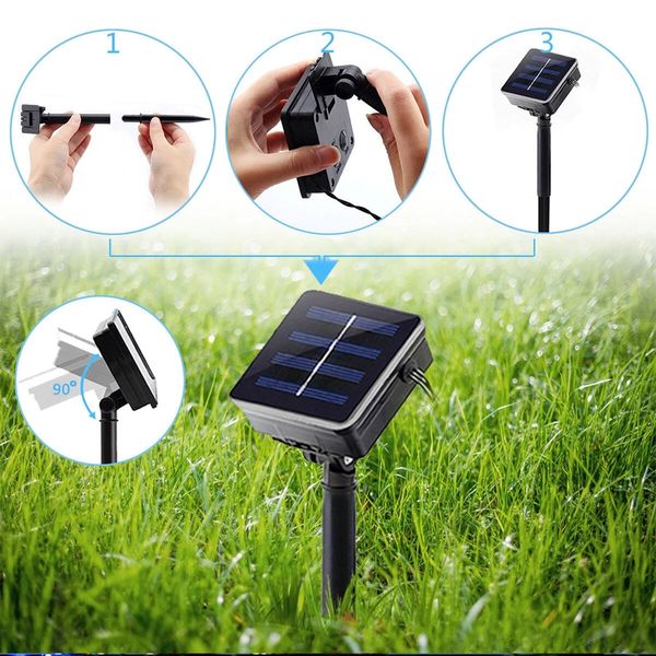 100/200/300 led solar string fairy lights copper wire outdoor garden waterproof - 12m white
100/200/300 led solar string fairy lights copper wire outdoor garden waterproof - 12m white