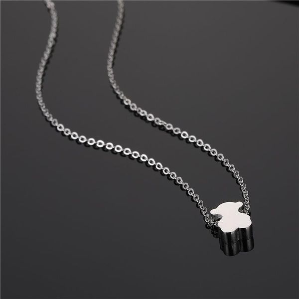 cute bear animal pendant necklace female fashion stainless steel jewelry holiday gift chokers, Golden;silver
cute bear animal pendant necklace female fashion stainless steel jewelry holiday gift chokers, Golden;silver