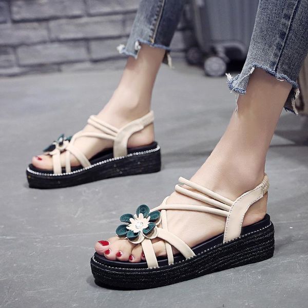 sandals rhinestone flowers roman summer casual all-match women shoes open toe slip-on gladiator fast feetwear, Black
sandals rhinestone flowers roman summer casual all-match women shoes open toe slip-on gladiator fast feetwear, Black